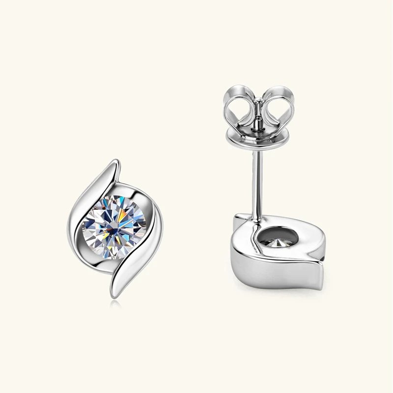 Gold Plated Silver 925 Real Moissanite Jewelry Set for Women 2.0ctw D Color Lab Diamond Stud Earrings Pendant Necklace Sets Gift Gold Plated Silver 925 Real Moissanite Jewelry Set for Women 2.0ctw D Color Lab Diamond Stud Earrings Pendant Necklace Sets Gift