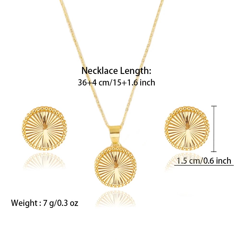 Stainless Steel Bohemian Style Jewelry Set Rotundity Necklace Earrings Set For Women Fashion Fine Chain Party Daily Jewelry Gift Stainless Steel Bohemian Style Jewelry Set Rotundity Necklace Earrings Set For Women Fashion Fine Chain Party Daily Jewelry Gift