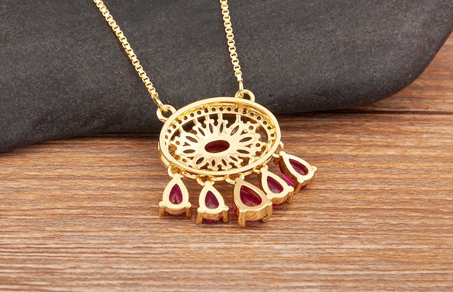 Nidin New Trendy Flower Shape Zircon Pendant Necklace For Women Light Luxury Clavicle Chain Jewelry Accessories Wedding Gifts Nidin New Trendy Flower Shape Zircon Pendant Necklace For Women Light Luxury Clavicle Chain Jewelry Accessories Wedding Gifts