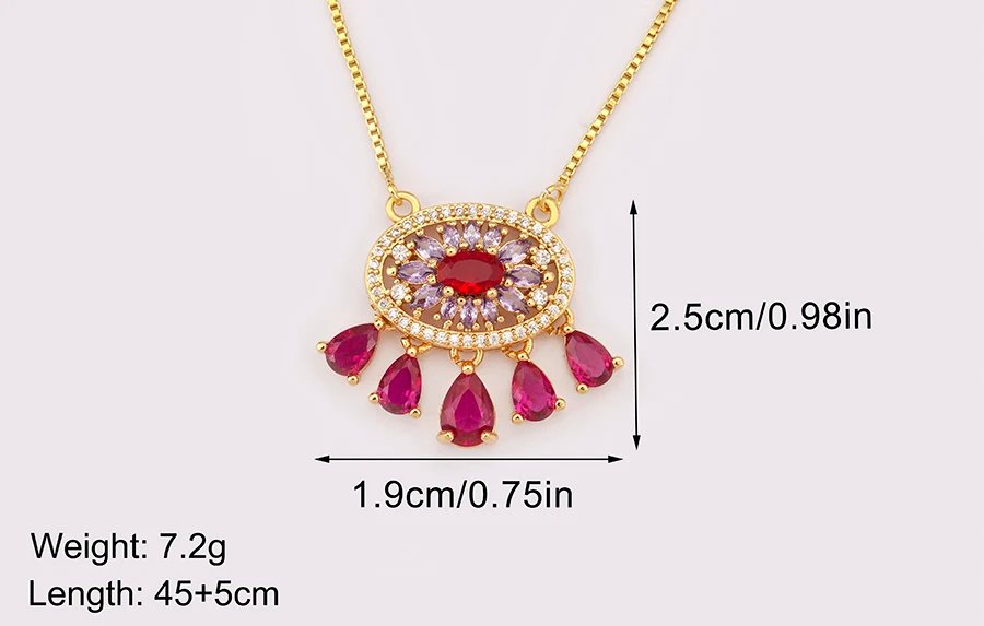 Nidin New Trendy Flower Shape Zircon Pendant Necklace For Women Light Luxury Clavicle Chain Jewelry Accessories Wedding Gifts Nidin New Trendy Flower Shape Zircon Pendant Necklace For Women Light Luxury Clavicle Chain Jewelry Accessories Wedding Gifts