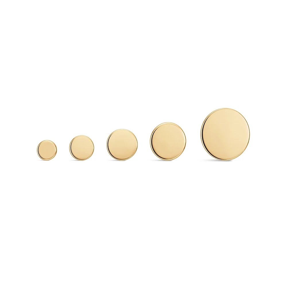 CANNER 1PC 14K Solid Gold Titanium Piercing Classic Smooth Ear Bone For Women Men Hypoallergenic Stud Earring Jewelry Party Gift CANNER 1PC 14K Solid Gold Titanium Piercing Classic Smooth Ear Bone For Women Men Hypoallergenic Stud Earring Jewelry Party Gift