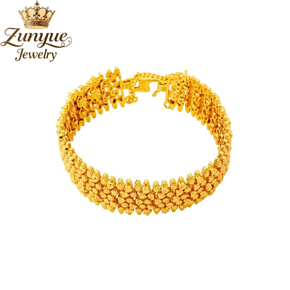 Sand Gold Streamer Beads Love Bracelet Luxury Quality Jewelry Best Selling Fashion Jewelry Charms Exquisite Elegant Popular Gift