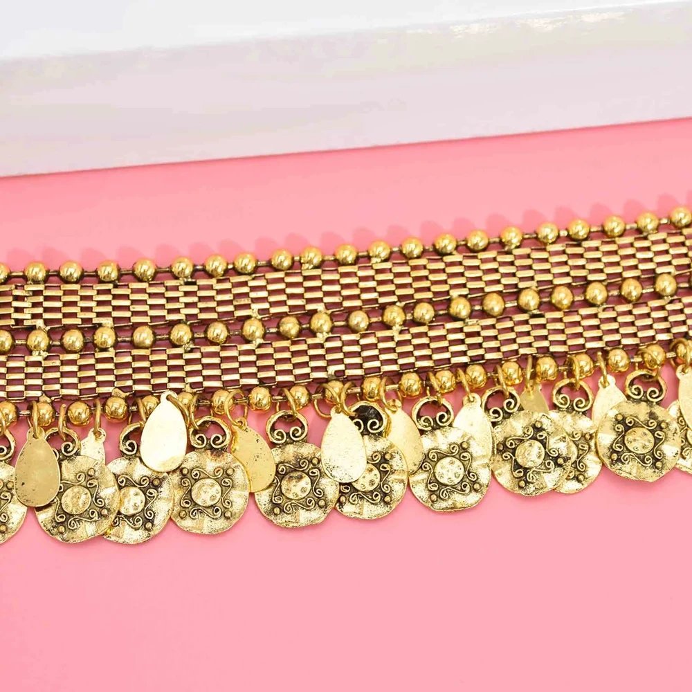 Pakistan Turkish Ethnic Coin Choker Necklace Earrings for Women Vintage Gypsy Indian Afghan Dress Collar Statement Jewelry Sets Pakistan Turkish Ethnic Coin Choker Necklace Earrings for Women Vintage Gypsy Indian Afghan Dress Collar Statement Jewelry Sets