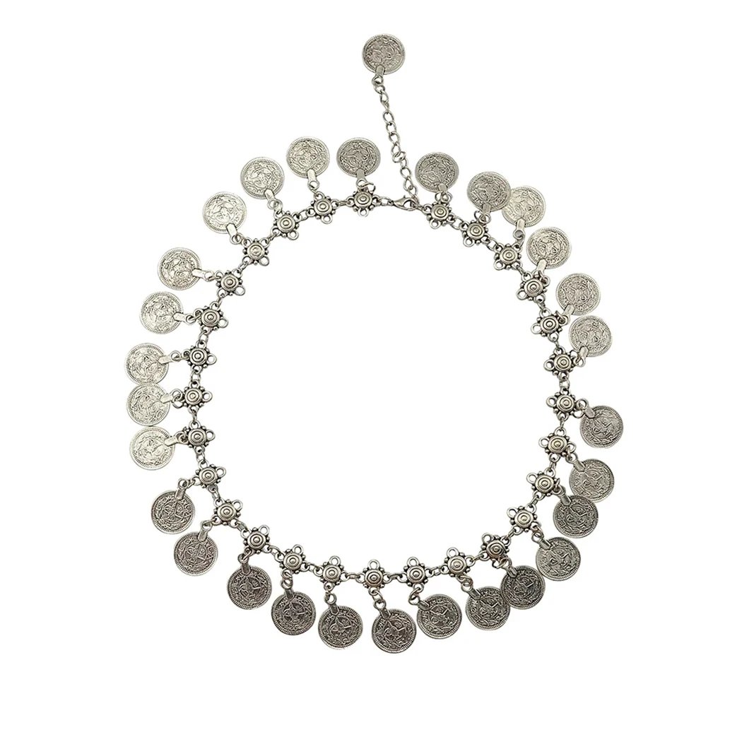 Multi-style Vintage Coin Choker Necklace for Women Boho Afghan Ethnic Gypsy Native Tribal Dress Turkish Pakistan Indian Jewelry