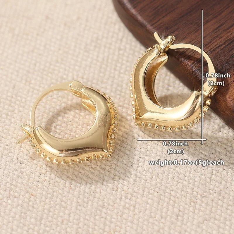 Vintage Golden Hoop Earrings, Unique Earrings, Ethnic Golden Earrings, Boho Jewelry,
