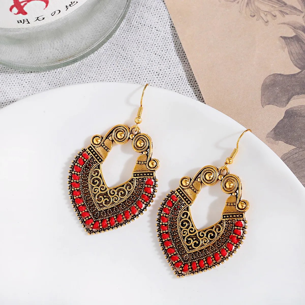Indian Jhumka Jewelry Vintage Bell Tassel Earring Boho Antique Ethnic Silver Plated Drop Earrings For Women - Image 5