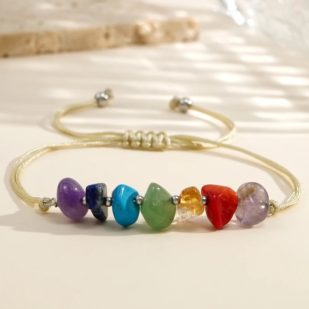 1pc/4pcs Vintage Bohemian Style Colorful Natural Stone Bracelet Necklace Earrings Suitable for Girls' Birthday Gifts 1pc/4pcs Vintage Bohemian Style Colorful Natural Stone Bracelet Necklace Earrings Suitable for Girls' Birthday Gifts