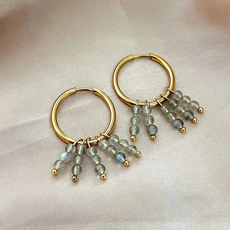 Natural stone earrings Circle Hoop Earrings For Women Exaggerate Circle Earrings Drop Earrings Gold plated hoop earring Retro Natural stone earrings Circle Hoop Earrings For Women Exaggerate Circle Earrings Drop Earrings Gold plated hoop earring Retro