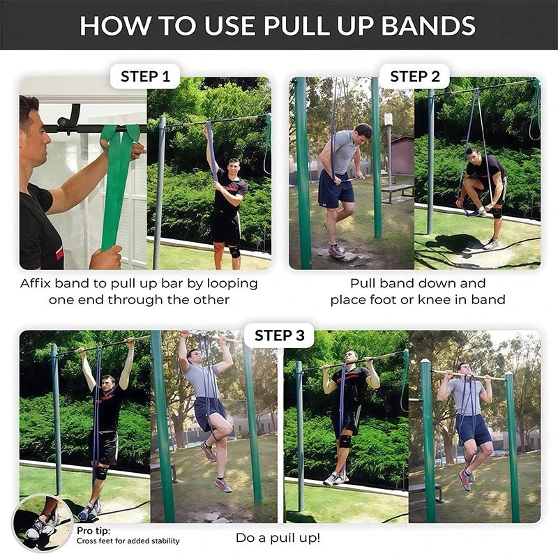 1 Pc Fitness Resistance Band Tough Latex Elastic Exercise Strength Auxiliary Band Strengthening Train Fitness Equipment - Image 6
