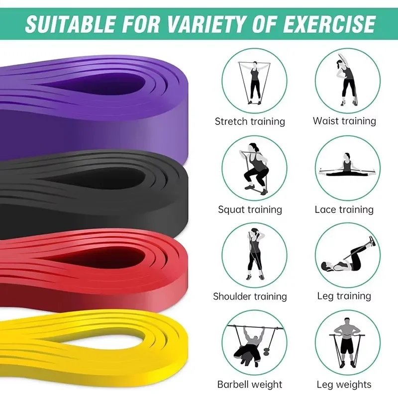 1 Pc Fitness Resistance Band Tough Latex Elastic Exercise Strength Pull-Ups Auxiliary Band Strengthening Train Fitness Equipment 1 Pc Fitness Resistance Band Tough Latex Elastic Exercise Strength Pull-Ups Auxiliary Band Strengthening Train Fitness Equipment