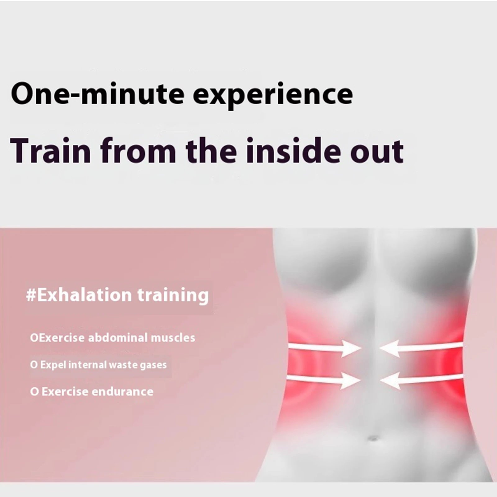 Deep Breathing Trainer Lightweight Portable Respiratory Trainer Adjustable Lung Training Tool Abdominal Core Exerciser