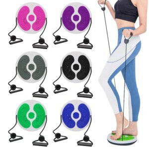 Waist Slimming Balance Rotating Disc with Pull Rope Magnet Foot Board Massage Foot Sole for Slimming Waist Arms Hips Thighs