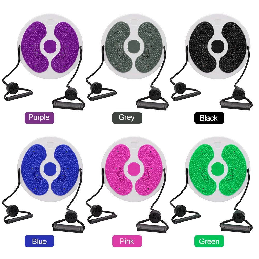 Waist Slimming Balance Rotating Disc with Pull Rope Magnet Foot Board Massage Foot Sole for Slimming Waist Arms Hips Thighs