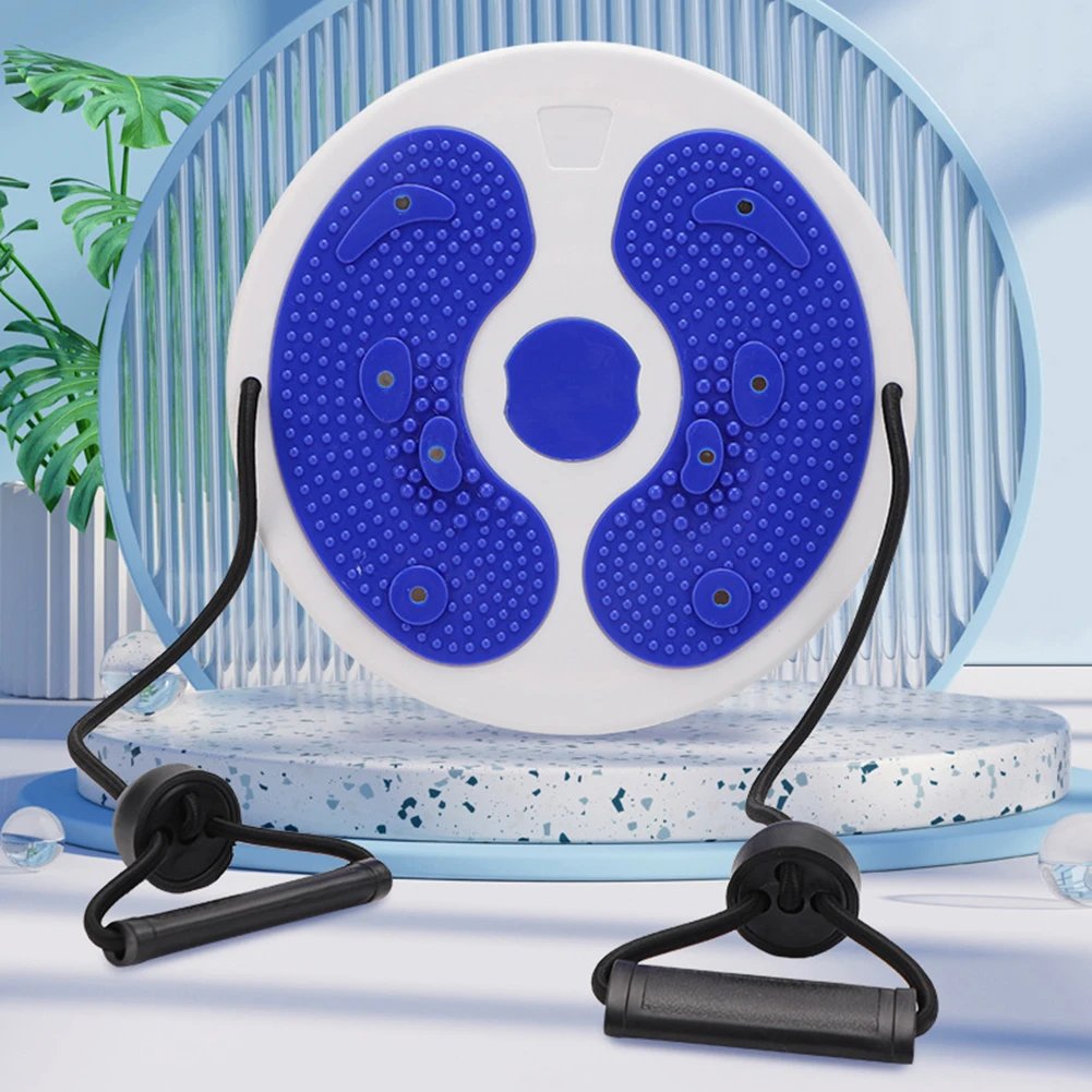 Waist Slimming Balance Rotating Disc with Pull Rope Magnet Foot Board Massage Foot Sole for Slimming Waist Arms Hips Thighs