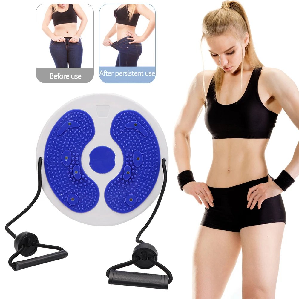 Waist Slimming Balance Rotating Disc with Pull Rope Magnet Foot Board Massage Foot Sole for Slimming Waist Arms Hips Thighs - Image 2