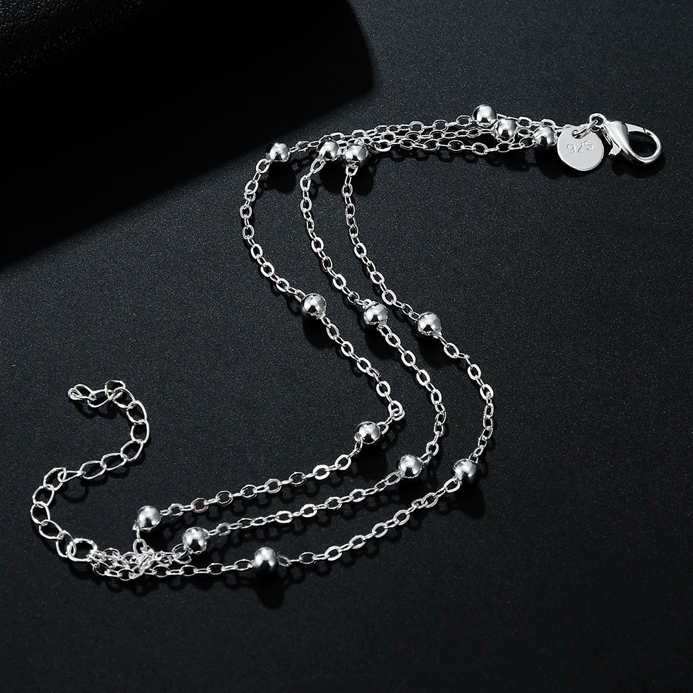 Wholesale High Quality 18K Gold Beads Bracelets Chain For Women Fashion Party Wedding Lovely Jewelry Luxury Gifts