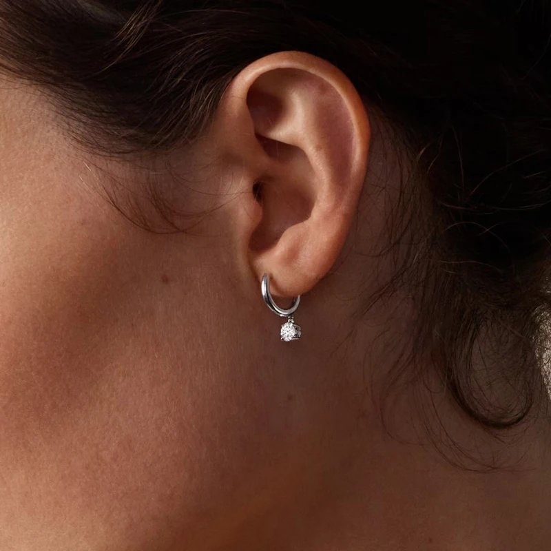 RAPRGOLD Round Moissanite Groove Inlay Hoop Earrings for Women 14K Gold Filled Delicate Fine Jewelry Gift with GRA Certificate RAPRGOLD Round Moissanite Groove Inlay Hoop Earrings for Women 14K Gold Filled Delicate Fine Jewelry Gift with GRA Certificate