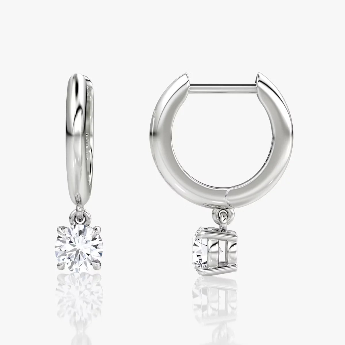 RAPRGOLD Round Moissanite Groove Inlay Hoop Earrings for Women 14K Gold Filled Delicate Fine Jewelry Gift with GRA Certificate RAPRGOLD Round Moissanite Groove Inlay Hoop Earrings for Women 14K Gold Filled Delicate Fine Jewelry Gift with GRA Certificate