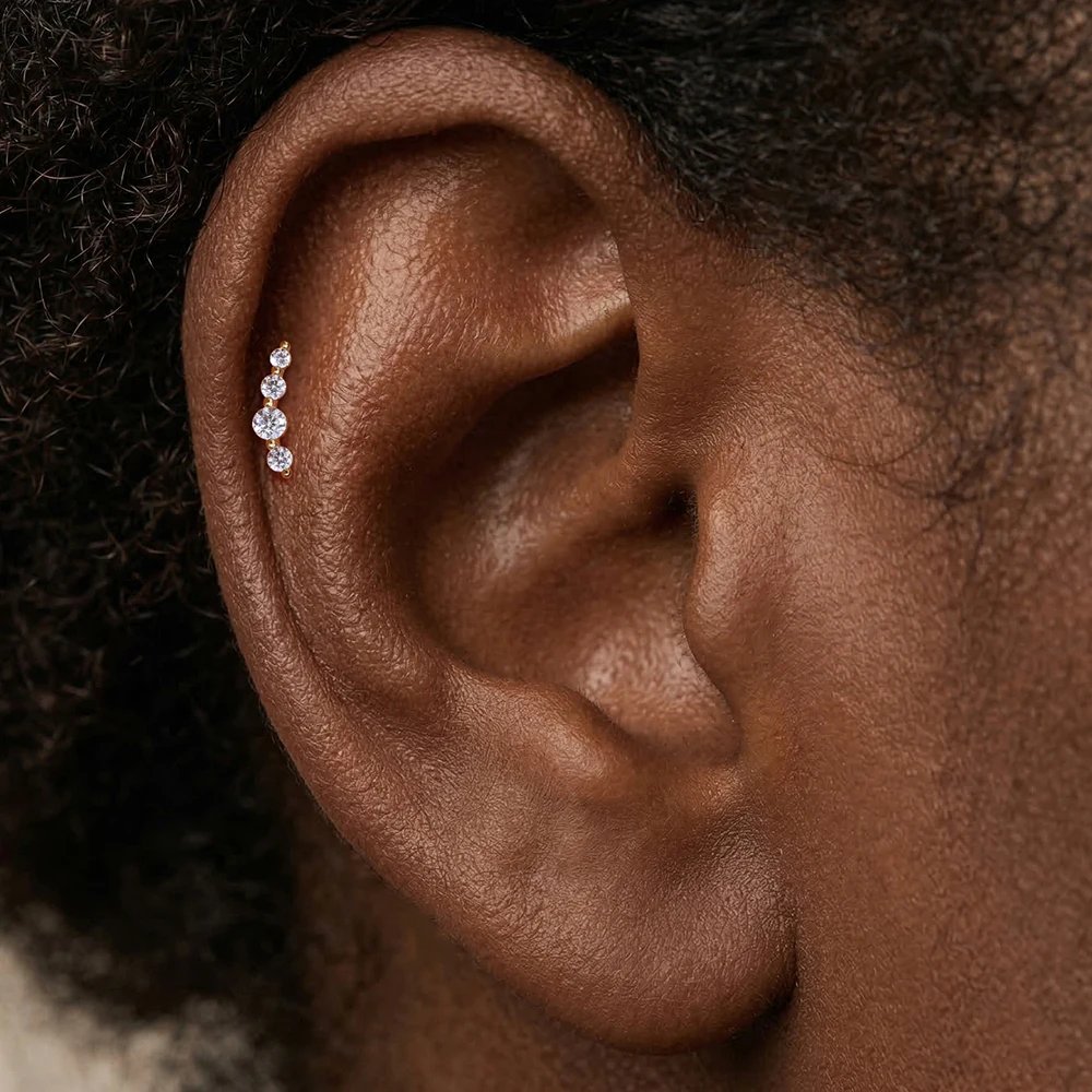 CANNER 14K Solid Gold G23 Titanium Star Heart Zircon Cartilage Tragus Helix Piercing Stud Earrings Hypoallergenic Jewelry Gift CANNER 14K Solid Gold G23 Titanium Star Heart Zircon Cartilage Tragus Helix Piercing Stud Earrings Hypoallergenic Jewelry Gift