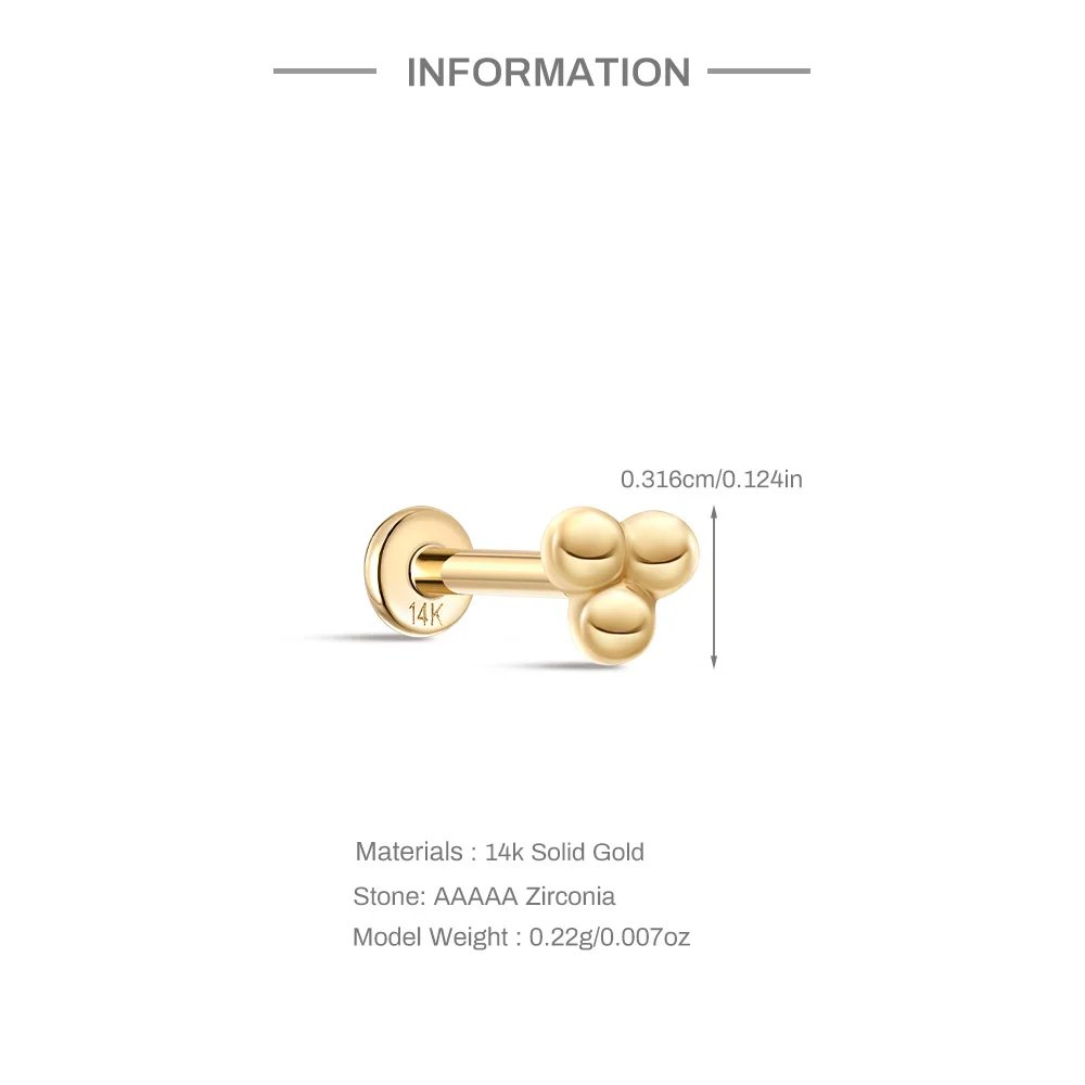 CANNER 14K Solid Gold G23 Titanium Star Heart Zircon Cartilage Tragus Helix Piercing Stud Earrings Hypoallergenic Jewelry Gift CANNER 14K Solid Gold G23 Titanium Star Heart Zircon Cartilage Tragus Helix Piercing Stud Earrings Hypoallergenic Jewelry Gift