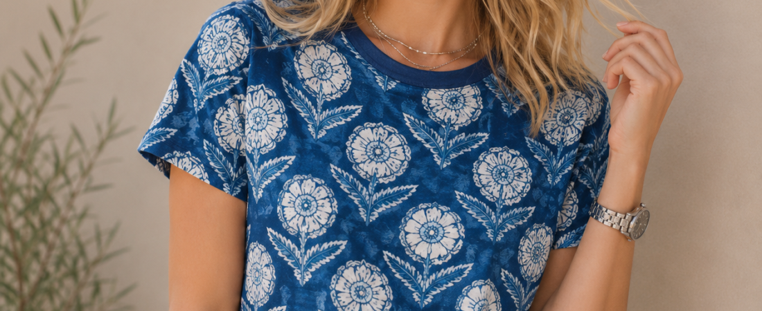 Comfortable and Stylish Cotton T-Shirts for Everyday Wear: Is the Blue Butta All-Over Print Worth It?