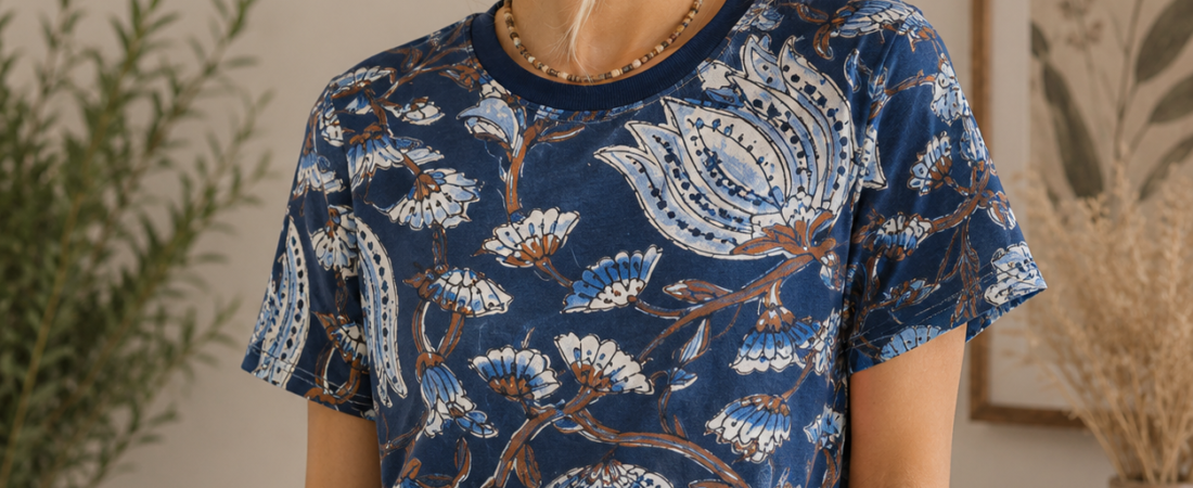 Comfortable and Stylish Cotton Tees with Traditional Indian Prints Worth Your Wardrobe