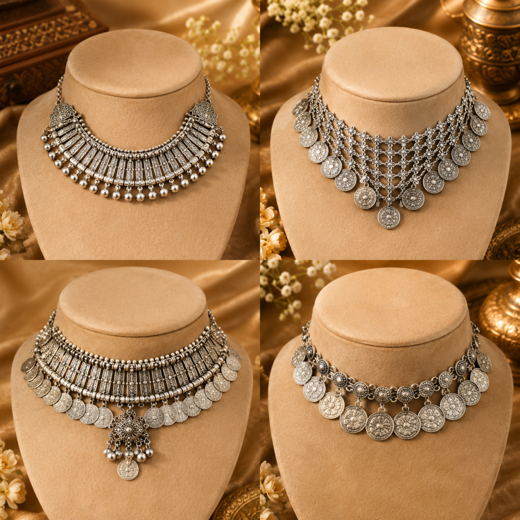 Ethnic Vintage Choker Necklace for Women Festive Jewelry
