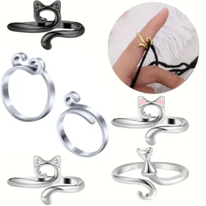 1pc Adjustable Knitting Crochet Loop Ring Knittied Yarn Guide Finger Faster Holder Thimble Crocheters Thread Ring Sewing Tools