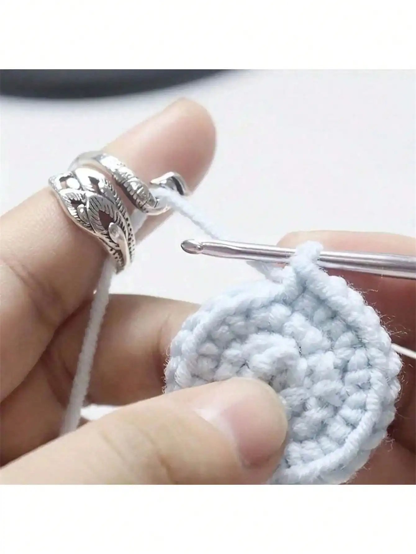 1/2/3/4pc Adjustable Knitting Loop Set: Crochet Loop, Knitting Ring Yarn Guides