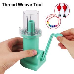 Manual Creative Knitting Machine Portable Hand-Knitted Craft Bracelet Weave Tool Embellish Hand Knit Loom Spool kit