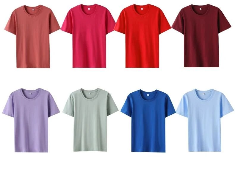 Women 100% Cotton T Shirts.Casual Female Regular Fit Soft Tees Short Sleeve Summer Tops.Yellow Pink Green White
