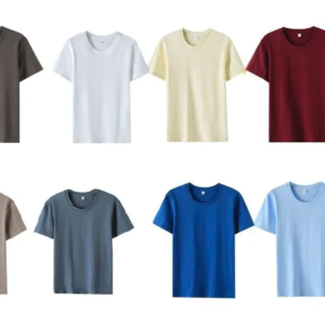Womens T Shirts.Casual Female Regular Fit Tees Short Sleeve Summer Tops.Yellow Pink Green White Pure Cotton